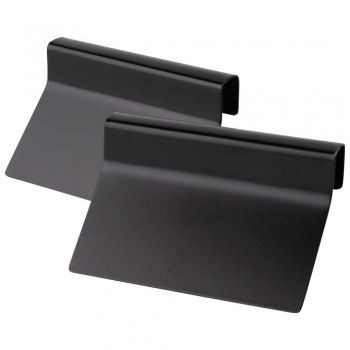 Schwarzes Metallschild, 1,5 x 8 cm, APS 11719