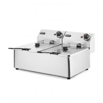 Deep Fryer 2×6 L, HENDI, Kitchen Line, 12L, 230V/6600W, 550x430x(H)305 mm