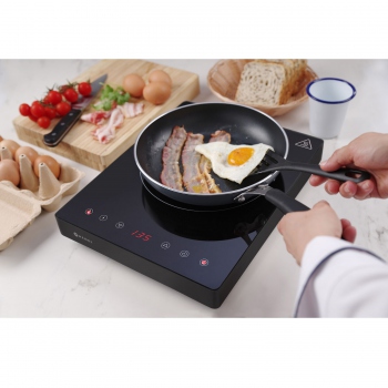 Induction cooker, Kitchen Line, 230V/2000W, 293x373x(H)56mm, HENDI 239391