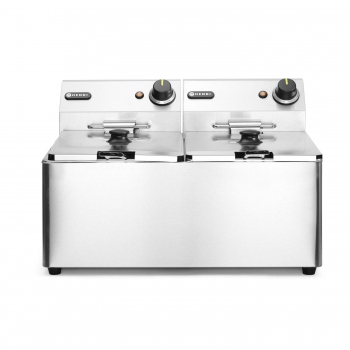 Deep Fryer 2×8 L, HENDI, Kitchen Line, 16 L, 230V/7000W, 542x430x(H)351 mm