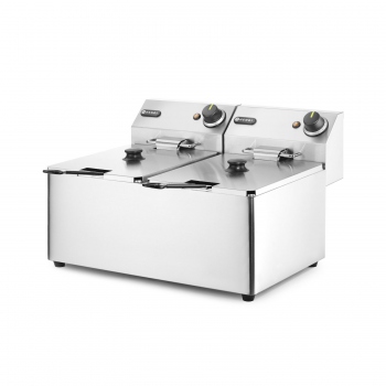Deep Fryer 2×8 L, HENDI, Kitchen Line, 16 L, 230V/7000W, 542x430x(H)351 mm