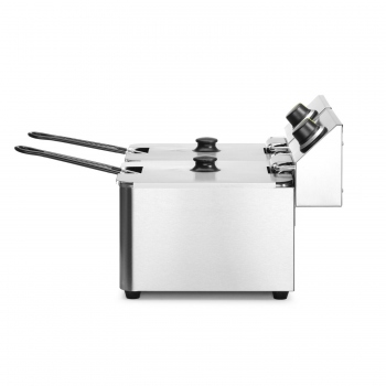 Deep Fryer 2×8 L, HENDI, Kitchen Line, 16 L, 230V/7000W, 542x430x(H)351 mm