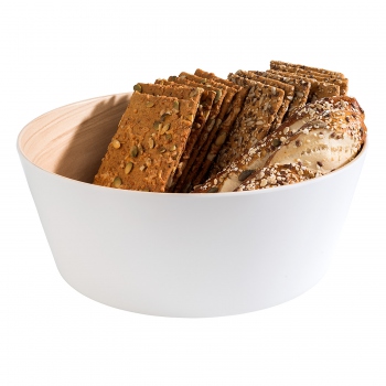 FRIDA runde Schale, Melamin, weiß-beige, Inhalt 3,4 l, APS 84613