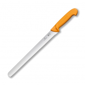 Nóż Swibo do plastrowania, 35 cm, ostrze faliste, zaokrąglone Victorinox 5.8443.35