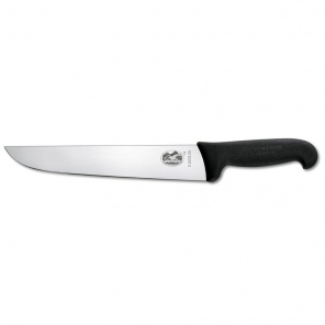 Fibrox straight butcher knife, black, 18 cm, Victorinox 5.5203.18