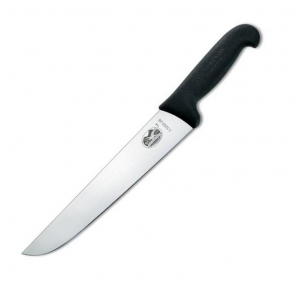 Fibrox Fleischermesser gerade, schwarz, 18 cm, Victorinox 5.5203.18