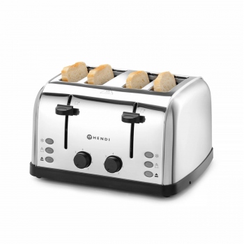 4-Scheiben-Toaster, 240V/1500W, 295x335x(H)180mm, HENDI 261187
