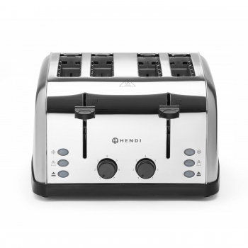 4-Scheiben-Toaster, 240V/1500W, 295x335x(H)180mm, HENDI 261187