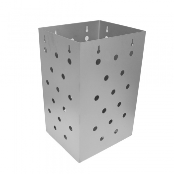Trash can, 360x199x232 mm, stainless steel, perforated sheet metal, WH071