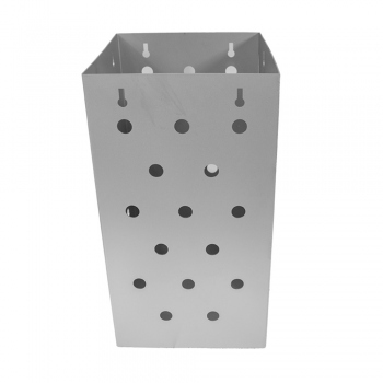 Trash can, 360x199x232 mm, stainless steel, perforated sheet metal, WH071