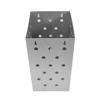Trash can, 360x199x232 mm, stainless steel, perforated sheet metal, WH071