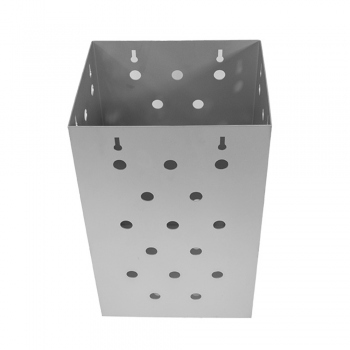 Trash can, 360x199x232 mm, stainless steel, perforated sheet metal, WH071