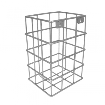 Open mesh waste bin, 260x220x393 mm, stainless steel, strong rod, WH072