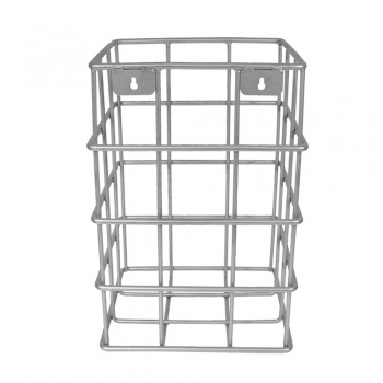 Open mesh waste bin, 260x220x393 mm, stainless steel, strong rod, WH072
