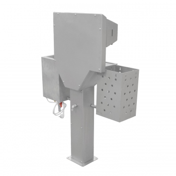 Industrial washbasin with a hand hygiene wall and knife sterilizer, WH105