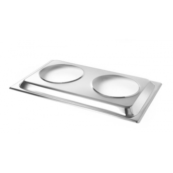 GN 1/1 Adapter für 2 Bain-Marie-Einsätze, GN 1/1, 530x325x(H)30mm, HENDI 470930