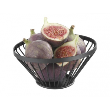 Koszyk do owoców czarny, wys. 80 mm Wariant podstawowy HD-427095