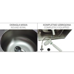 Mini-Waschstation aus Edelstahl WH113