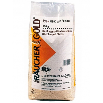 RÄUCHERGOLD Räucherchips, Buche, fein (15 kg)