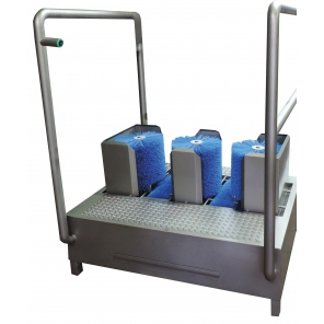 Durchlauf-Schuhwaschmaschine mit fünf Bürsten WH041 WH042