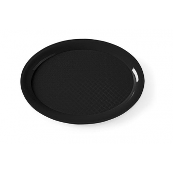 Fast Food Oval Tablett Schwarz