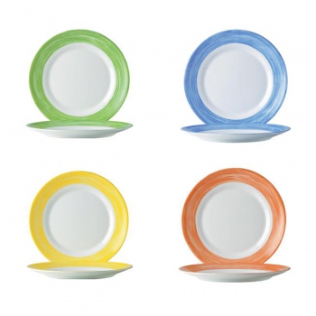 Dessertteller Pinsel orange [kpl.] HD-49138