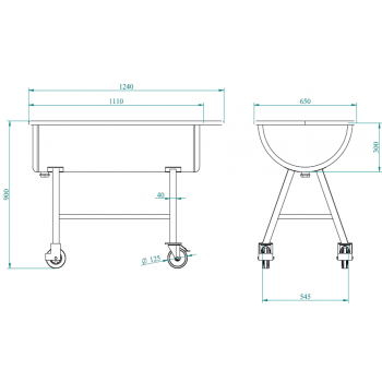 Wanna masarska 150 l, wymaiary