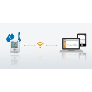 Testo Saveris 2 - T1 - rejestrator danych WiFi z wyświetlaczem i wbudowanym czujnikiem temperatury.