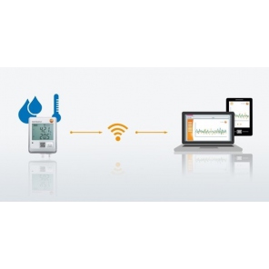 Testo Saveris 2 -H2 - WiFi-Datenlogger mit Display und Anschluss für Temperatur- und Feuchtigkeitsfühler