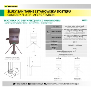 Handdesinfektionsbox mit Rollenspender WH233