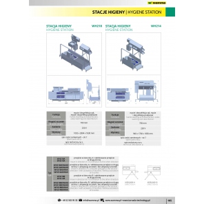 Hygiene-Station, Gerät zum Waschen und Desinfizieren von Händen und Sohlen WH214