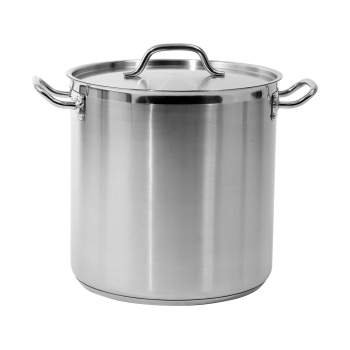 Tall Pot With Lid Stainless...