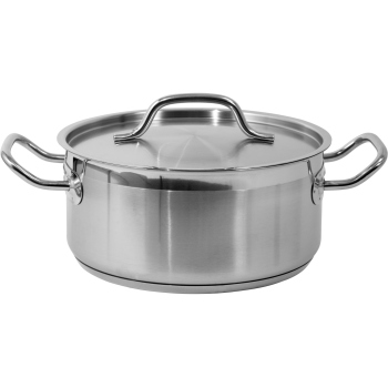 Low Pot With Lid Stainless...