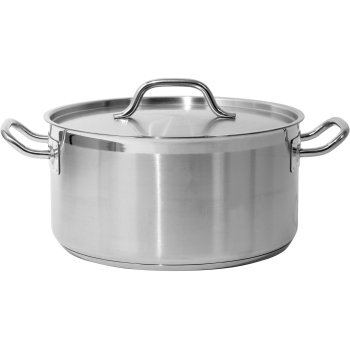 Low Pot With Lid Stainless...