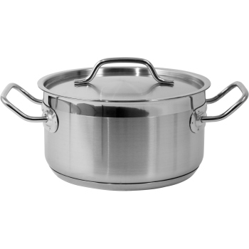 Low Pot With Lid Stainless...