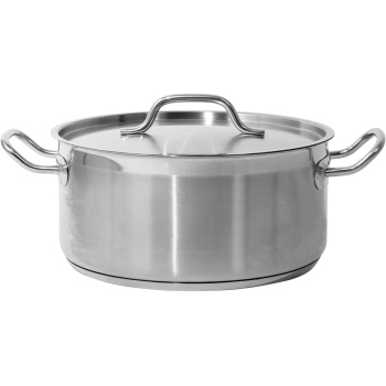 Low Pot With Lid Stainless...