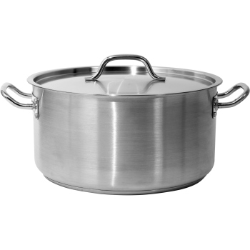 Low Pot With Lid Stainless...