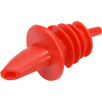 Stopper With Tube Plastic Red