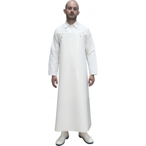 leichte, weiße, wasserabweisende Schürze