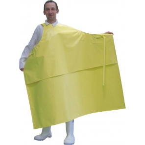 wasserabweisende Arbeitschürze, gelb, weiß, blau